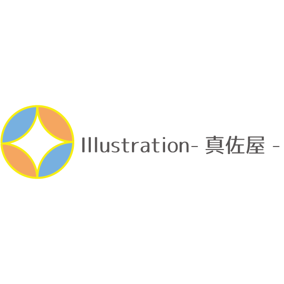 七宝柄モチーフの真佐屋ロゴ